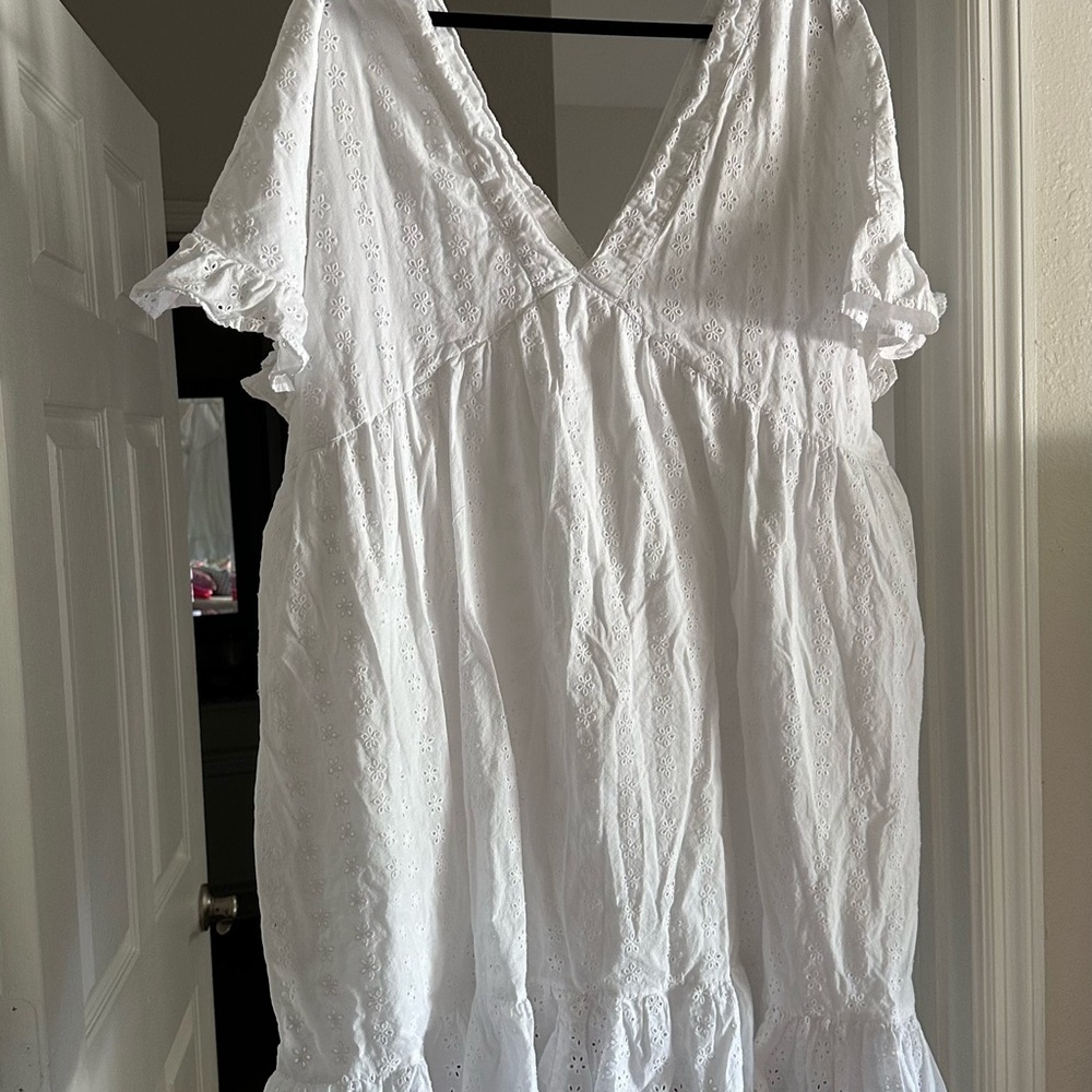 White Eyelet Dress